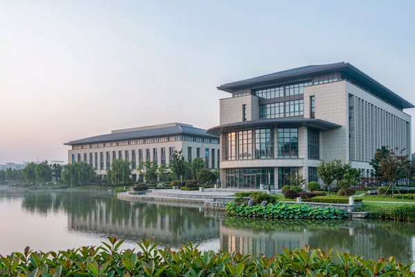 Illustrative image of a modern hospital building in Chengdu, China